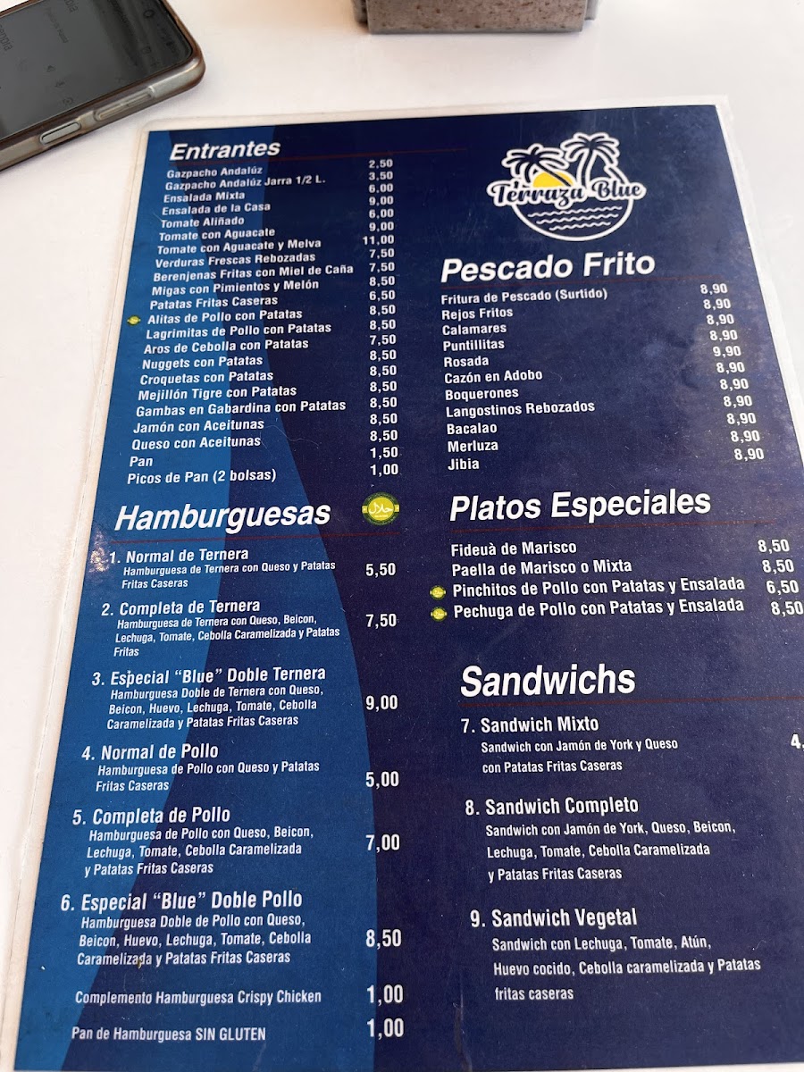 Terraza Blue Menu - Image 5