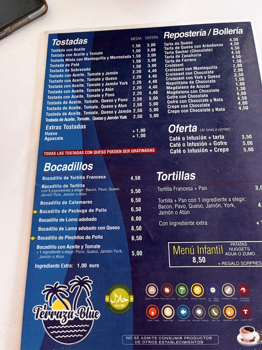 Terraza Blue Menu - Image 6